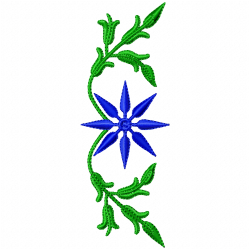 Flowers And Tree Embroidery Design 5